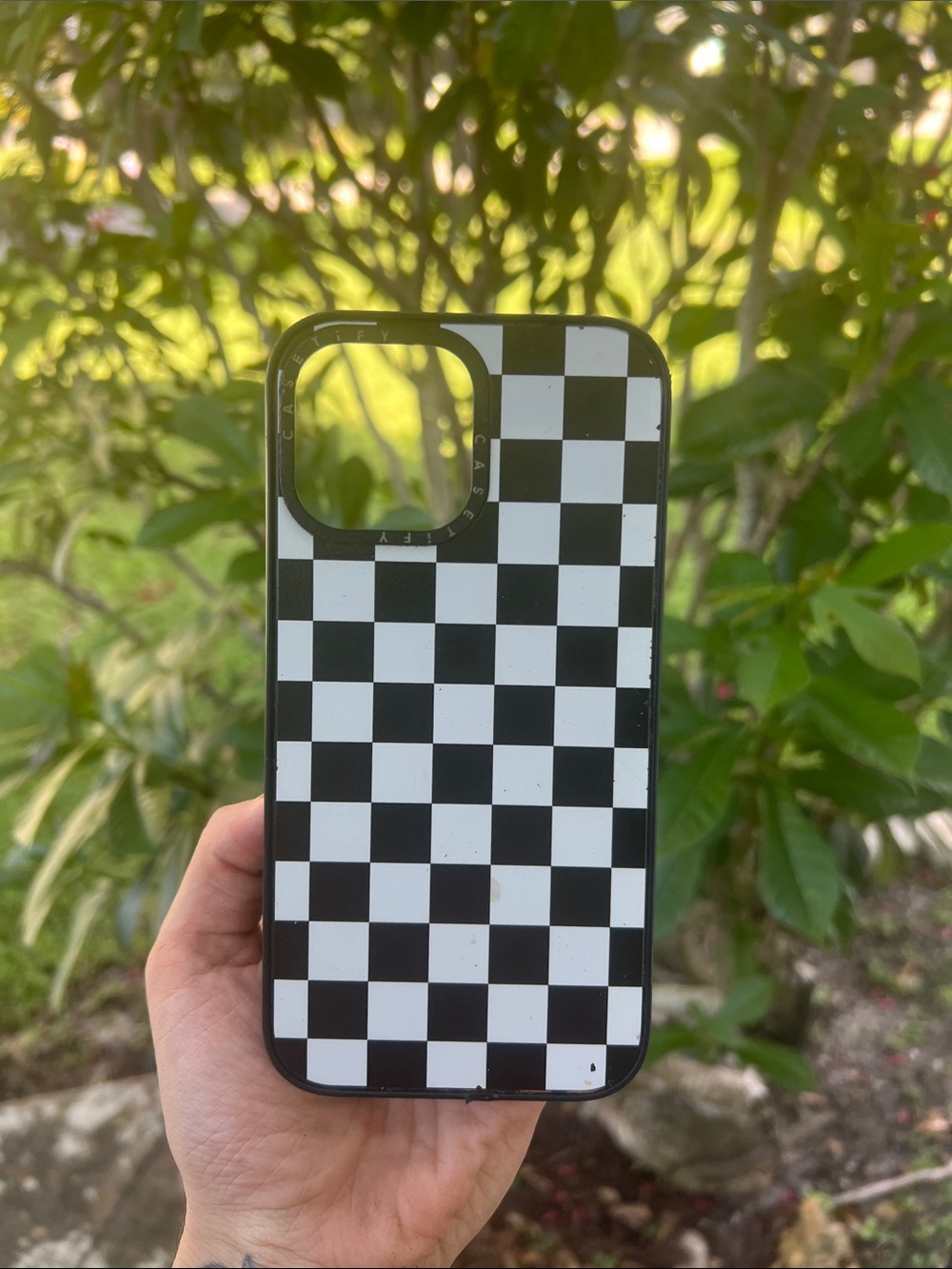 Casetify Black White Check Checkerboard Chess Board Two Tone Ska Pattern